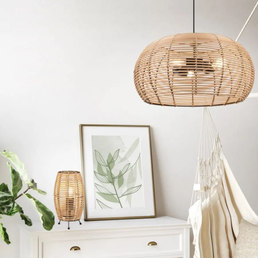 New Trio Lighting Inga takpendel 50 - Natur