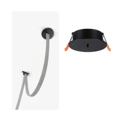 New Paulmann Innfellbar installasjonsboks til ULine belte system Svart