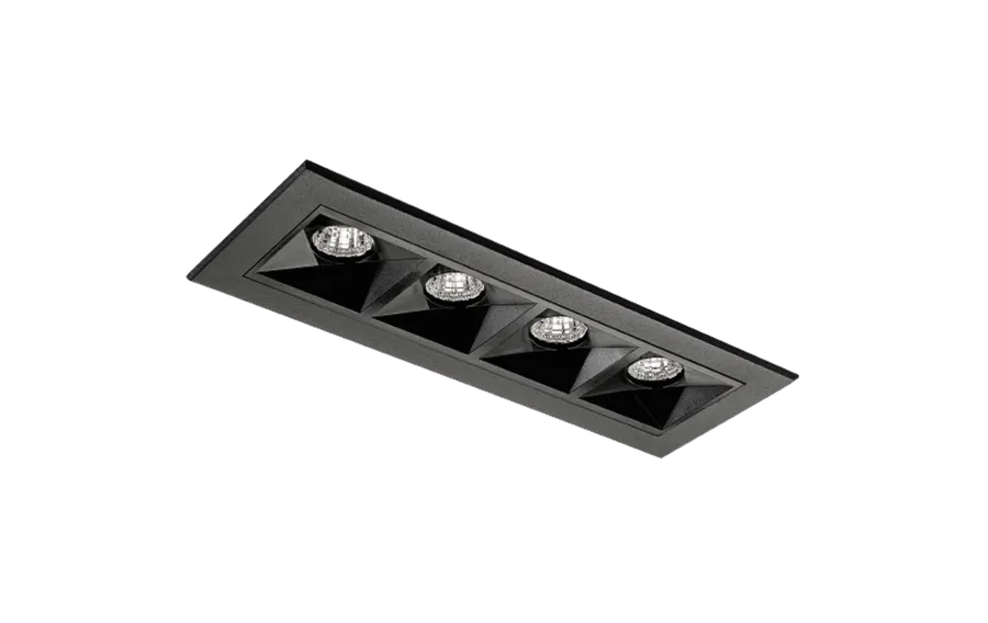Discount Sg Armaturen As Inspire R 150 innfelt downlight 4 lys 8W RA98 2700K dimbar
