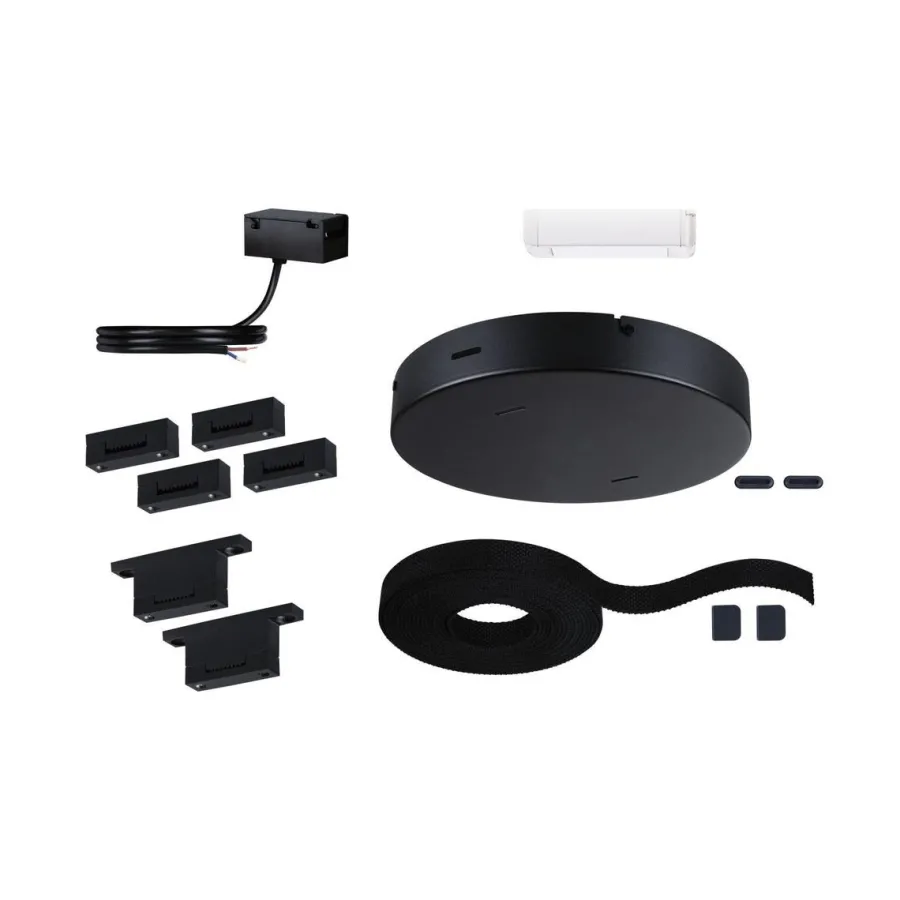 Discount Paulmann Installasjonsett for ULine belte system 150 Watt med 10 meter belte Svart