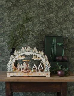 Hot Konstsmide Juleby-silhuett i tre Natur