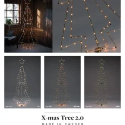 Hot Konstsmide Juletre metall 210cm led - Hvit