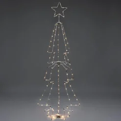 Hot Konstsmide Juletre metall 210cm led - Hvit