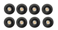Clearance Sg Armaturen As Junistar Bio 8 pack 5W LED 2700K RA90 Isosafe IP44 Hvit