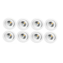 Clearance Sg Armaturen As Junistar Eco IsoSafe 8 pack 6W LED 2700K
