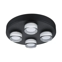 Discount Paulmann Kame taklampe for baderom 4 x 4,2W 3000 Kelvin IP44 Svart