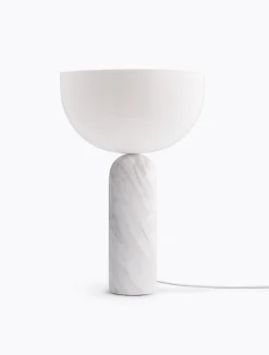 New New Works Kizu bordlampe - marmor - L Hvit