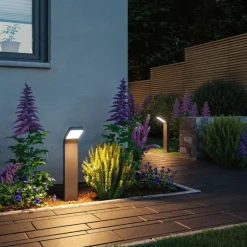 Discount Paulmann Kulma pullert utendørs IP44 7,5W 3000 Kelvin 50 cm Antrasitt