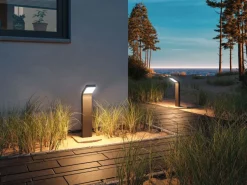 Discount Paulmann Kulma pullert utendørs IP44 7,5W 3000 Kelvin 50 cm Antrasitt