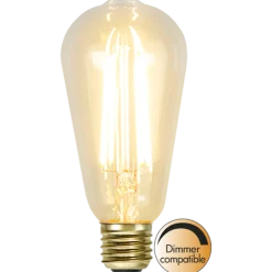 Best Star Trading Led filament 3,6W uniterm dimbar 60mm Hvit