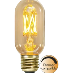 Discount Star Trading LED-pære 3,7W dimbar, Vintage Gold 45mm E27 Amber