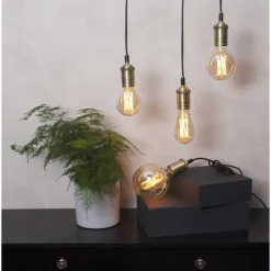 Best Star Trading LED-pære 3,7W dimbar, Vintage Gold 80mm Amber