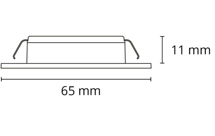 Best Sg Armaturen As LEDstar Slim CV 24V Hvit 4,5W LED 2700K IP65