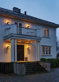 Online Norlys Lofoten 1939 opp vegglampe Svart