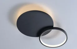 Sale NorDesign Loomis tak/vegglampe 20+12W 2700 Kelvin dimbar - Svart