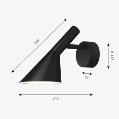 Discount Louis Poulsen AJ 50 utendørs vegglampe