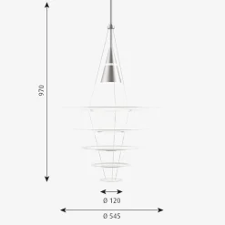Outlet Louis Poulsen Enigma taklampe Ø54
