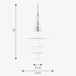 Clearance Louis Poulsen Enigma taklampe Ø42