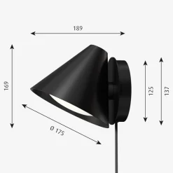 Best Louis Poulsen Keglen vegglampe