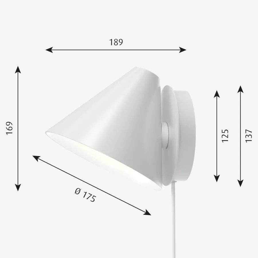 Best Louis Poulsen Keglen vegglampe