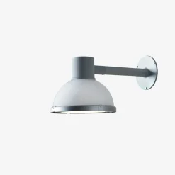 Clearance Louis Poulsen LP Icon utendørs vegglampe Dali + Clo - Aluminium Grå