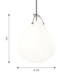 Clearance Louis Poulsen Moser taklampe Ø25 - - Hvit