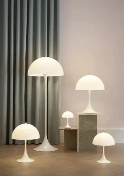 Best Louis Poulsen Panthella Opal 400 Bordlampe Hvit / Opal