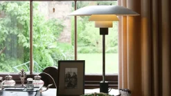 Outlet Louis Poulsen PH 4/3 bordlampe Hvit Krom / Opal