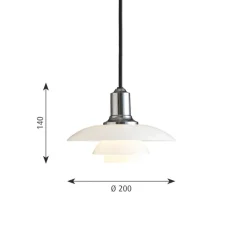Louis Poulsen PH 2/1 Glass pendel