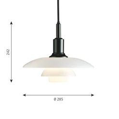 Clearance Louis Poulsen PH 3/2 Glass pendel