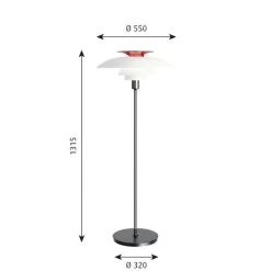 Louis Poulsen PH 80 gulvlampe