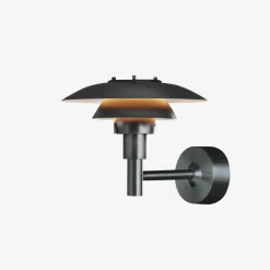 New Louis Poulsen PH 3-2½ utendørs vegglampe Svart