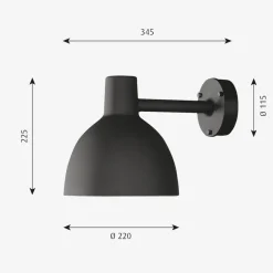 Clearance Louis Poulsen Toldbod utendørs vegglampe 22