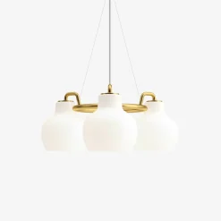 Outlet Louis Poulsen VL Ring Crown 3 taklampe Messing / Opal