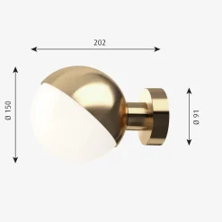 New Louis Poulsen VL Studio Vegglampe u/ledning - Messing