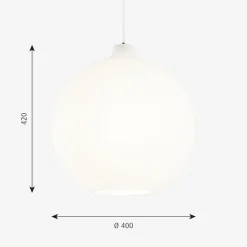 Clearance Louis Poulsen Wohlert taklampe Ø40 - Opal
