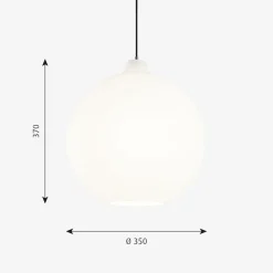 Clearance Louis Poulsen Wohlert taklampe Ø35 - Opal