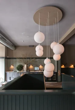 Clearance Louis Poulsen Wohlert taklampe Ø35 - Opal