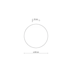 Best TK Lighting Luna vegglampe 20 cm Svart