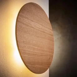 New TK Lighting Luna wood vegglampe 30 cm Eik
