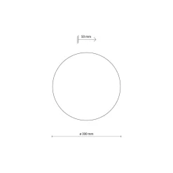New TK Lighting Luna wood vegglampe 30 cm Eik