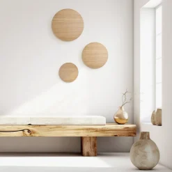 Online TK Lighting Luna wood vegglampe 40 cm Eik