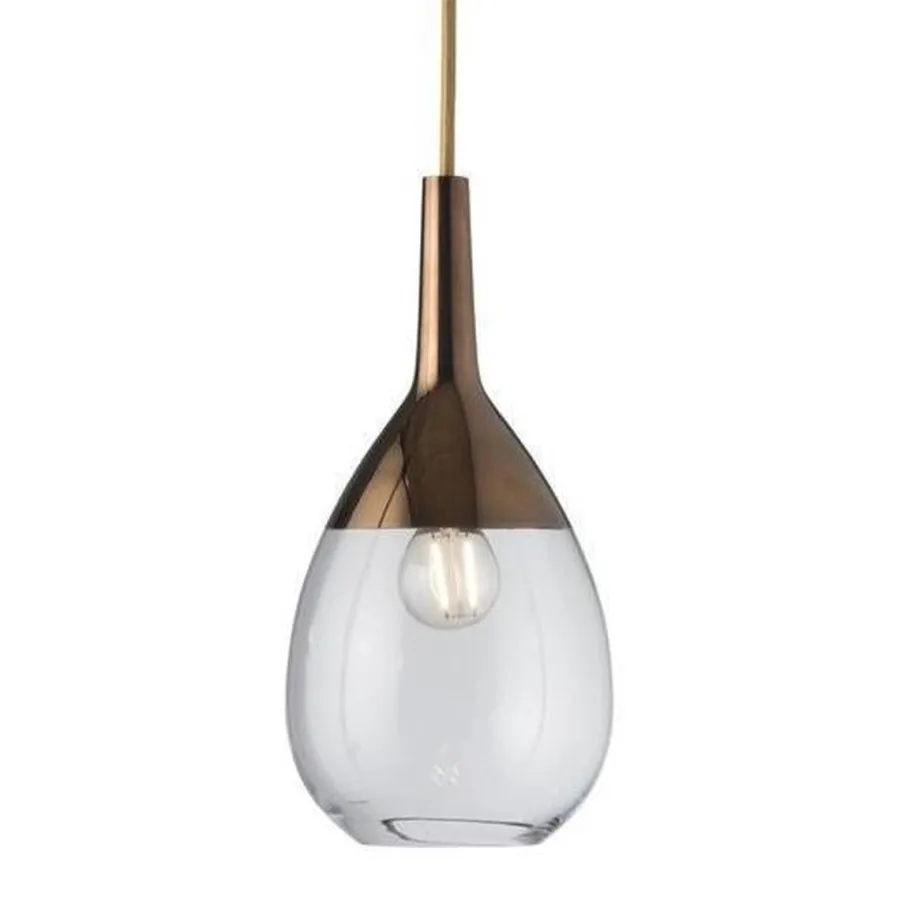 Outlet EBB & FLOW Lute takpendel 14 cm klar/ Kobber