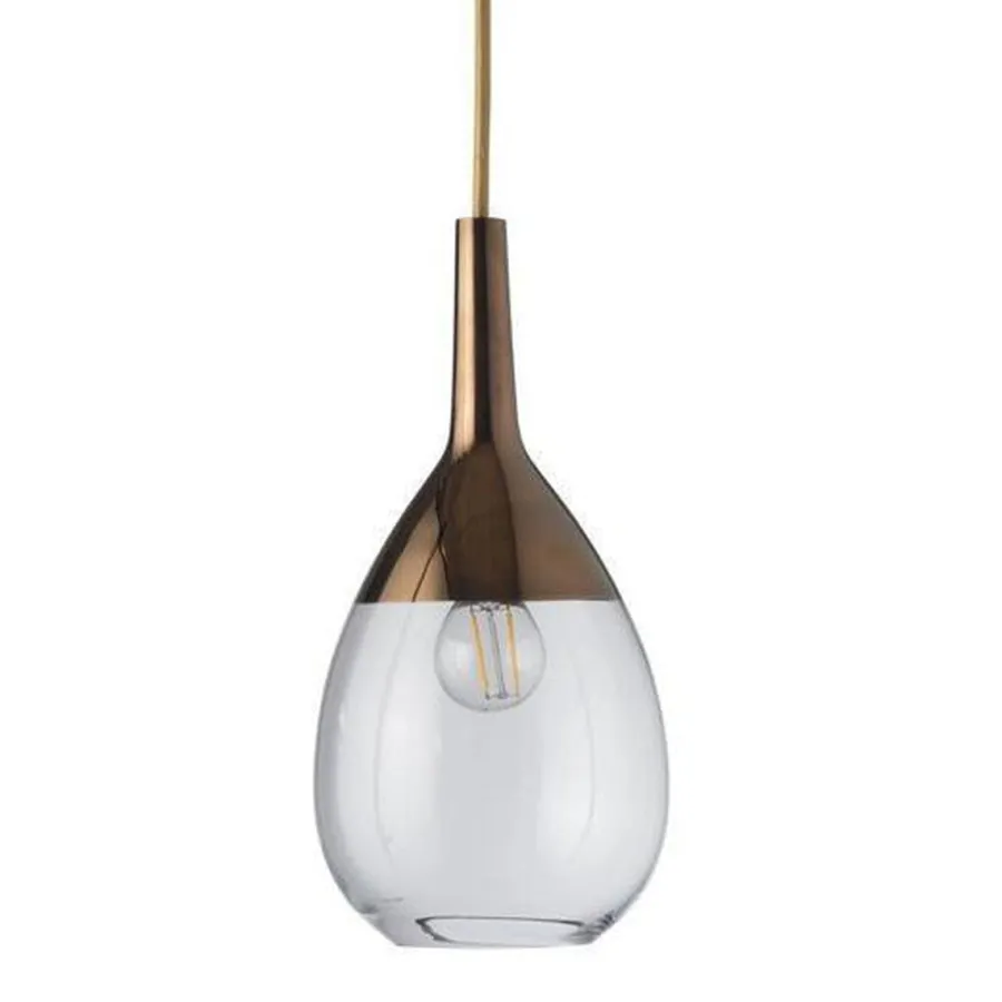 Outlet EBB & FLOW Lute takpendel 14 cm klar/ Kobber