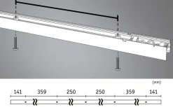 Best Paulmann Lyskanal 1,5 meter til Linion kanalsystem 25,5W 3000 Kelvin