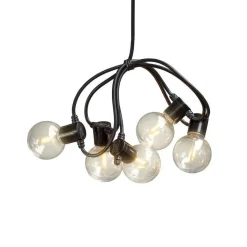 Discount Konstsmide Lysslynge 20 lys, plast - Amber