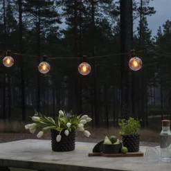 Outlet Konstsmide Lysslynge 10 lys utskiftbar - Amber