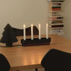 Hot Konstsmide Madely adventstake 4 armet Valnøtt
