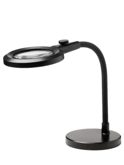 Clearance Halo Designs Magni portabel oppladbar bordlampe med forstørrelsesglass Svart