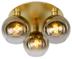 Sale Lucide Marius taklampe 3 Svart / Røyk